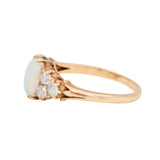 Opal Diamond Ring-Charlotte Sayers Antique Jewellery