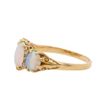 Opal Diamond Ring-Charlotte Sayers Antique Jewellery