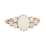 Opal Diamond Ring-Charlotte Sayers Antique Jewellery