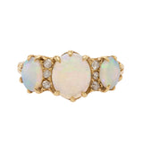 Opal Diamond Ring-Charlotte Sayers Antique Jewellery