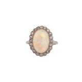 Opal and Diamond Ring-Charlotte Sayers Antique Jewellery