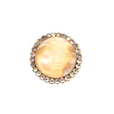 Opalescent Man in the Moon Brooch-Charlotte Sayers Antique Jewellery