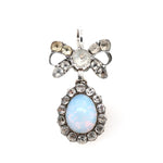 Opaline Earrings and Pendant Suite-Charlotte Sayers Antique Jewellery