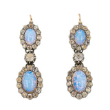 Opaline Earrings and Pendant Suite-Charlotte Sayers Antique Jewellery