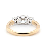 Oval Trilogy Diamond Ring-Charlotte Sayers Antique Jewellery