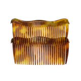 Pair of Victorian Shell Hair Combs-Charlotte Sayers Antique Jewellery