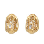 Pavé Diamond Clip Earrings-Charlotte Sayers Antique Jewellery