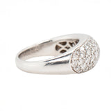 Pavé Set Diamond Bombé Ring-Charlotte Sayers Antique Jewellery