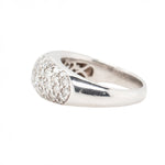 Pavé Set Diamond Bombé Ring-Charlotte Sayers Antique Jewellery