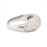 Pavé Set Diamond Bombé Ring-Charlotte Sayers Antique Jewellery
