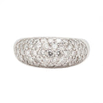 Pavé Set Diamond Bombé Ring-Charlotte Sayers Antique Jewellery