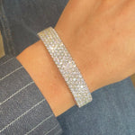 Pavé Set Diamond Bracelet-Charlotte Sayers Antique Jewellery