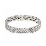 Pavé Set Diamond Bracelet-Charlotte Sayers Antique Jewellery