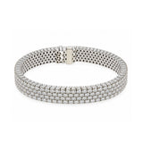Pavé Set Diamond Bracelet-Charlotte Sayers Antique Jewellery