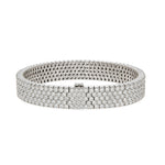 Pavé Set Diamond Bracelet-Charlotte Sayers Antique Jewellery