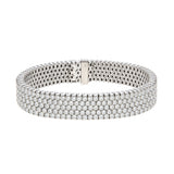 Pavé Set Diamond Bracelet-Charlotte Sayers Antique Jewellery