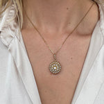 Pearl and Diamond Pendant / Brooch-Charlotte Sayers Antique Jewellery