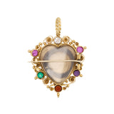 Victorian Acrostic Heart Pendant