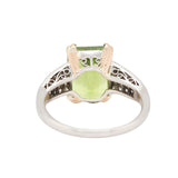 Peridot and Diamond Ring-Charlotte Sayers Antique Jewellery