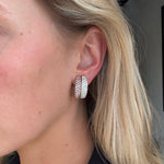 Pink Diamond Earrings-Charlotte Sayers Antique Jewellery
