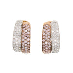 Pink Diamond Earrings-Charlotte Sayers Antique Jewellery