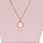 Pink Enamel Pendant-Charlotte Sayers Antique Jewellery