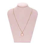 Pink Enamel Pendant-Charlotte Sayers Antique Jewellery