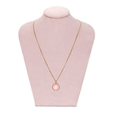 Pink Enamel Pendant-Charlotte Sayers Antique Jewellery