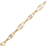 Pink Sapphire Moonstone Bracelet-Charlotte Sayers Antique Jewellery