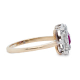 Pink Sapphire and Diamond Ring-Charlotte Sayers Antique Jewellery