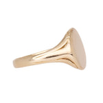 Plain Gold Signet Ring-Charlotte Sayers Antique Jewellery