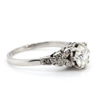 Platinum Diamond Ring-Charlotte Sayers Antique Jewellery