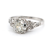 Platinum Diamond Ring-Charlotte Sayers Antique Jewellery