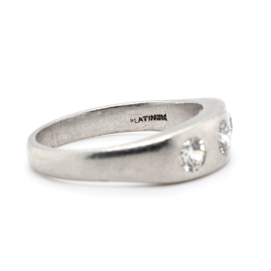 Platinum and Diamond Gypsy Ring-Charlotte Sayers Antique Jewellery