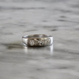 Platinum and Diamond Gypsy Ring-Charlotte Sayers Antique Jewellery