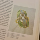 Plique-A-Jour Enamel and Opal Dragonfly Ring-Charlotte Sayers Antique Jewellery