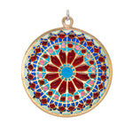 Plique a Jour Enamel Pendant-Charlotte Sayers Antique Jewellery