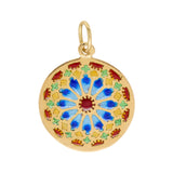 Plique-à-jour Enamel Pendant-Charlotte Sayers Antique Jewellery