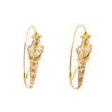 Poissarde Earrings-Charlotte Sayers Antique Jewellery