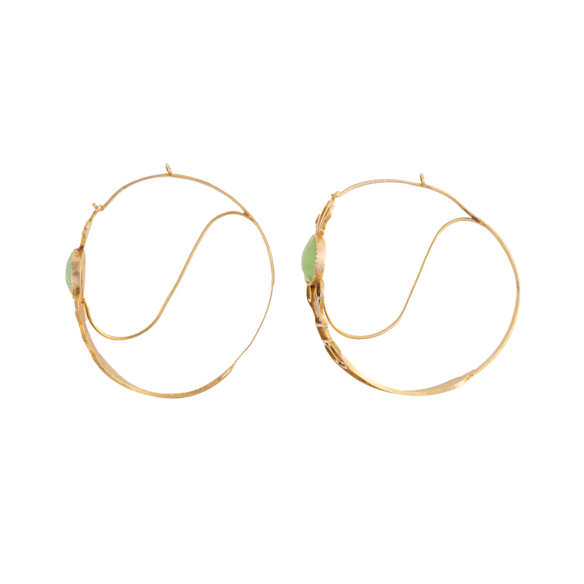 Poissarde Earrings-Charlotte Sayers Antique Jewellery