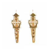 Poissarde Earrings-Charlotte Sayers Antique Jewellery