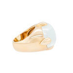 Pomellato Aquamarine Griffe Ring-Charlotte Sayers Antique Jewellery