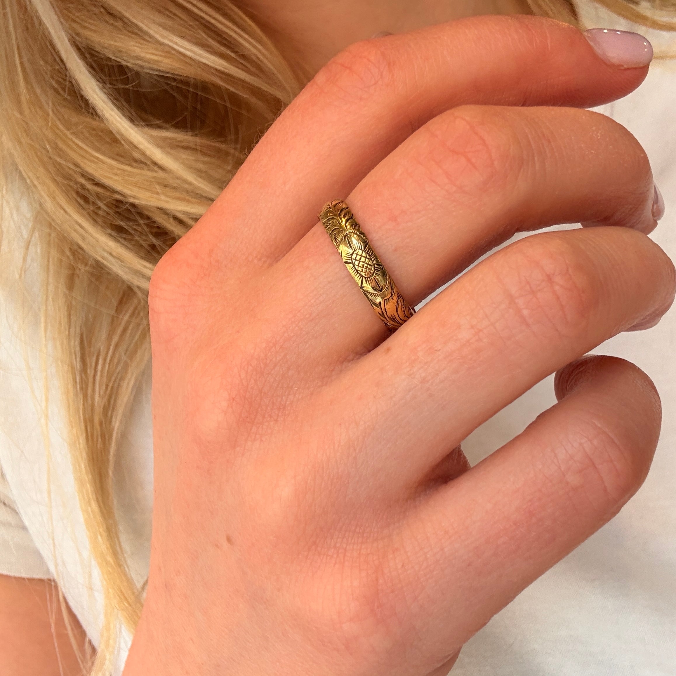Posy Ring Love God Better Then Gold-Charlotte Sayers Antique Jewellery