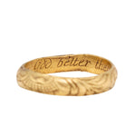 Posy Ring Love God Better Then Gold-Charlotte Sayers Antique Jewellery