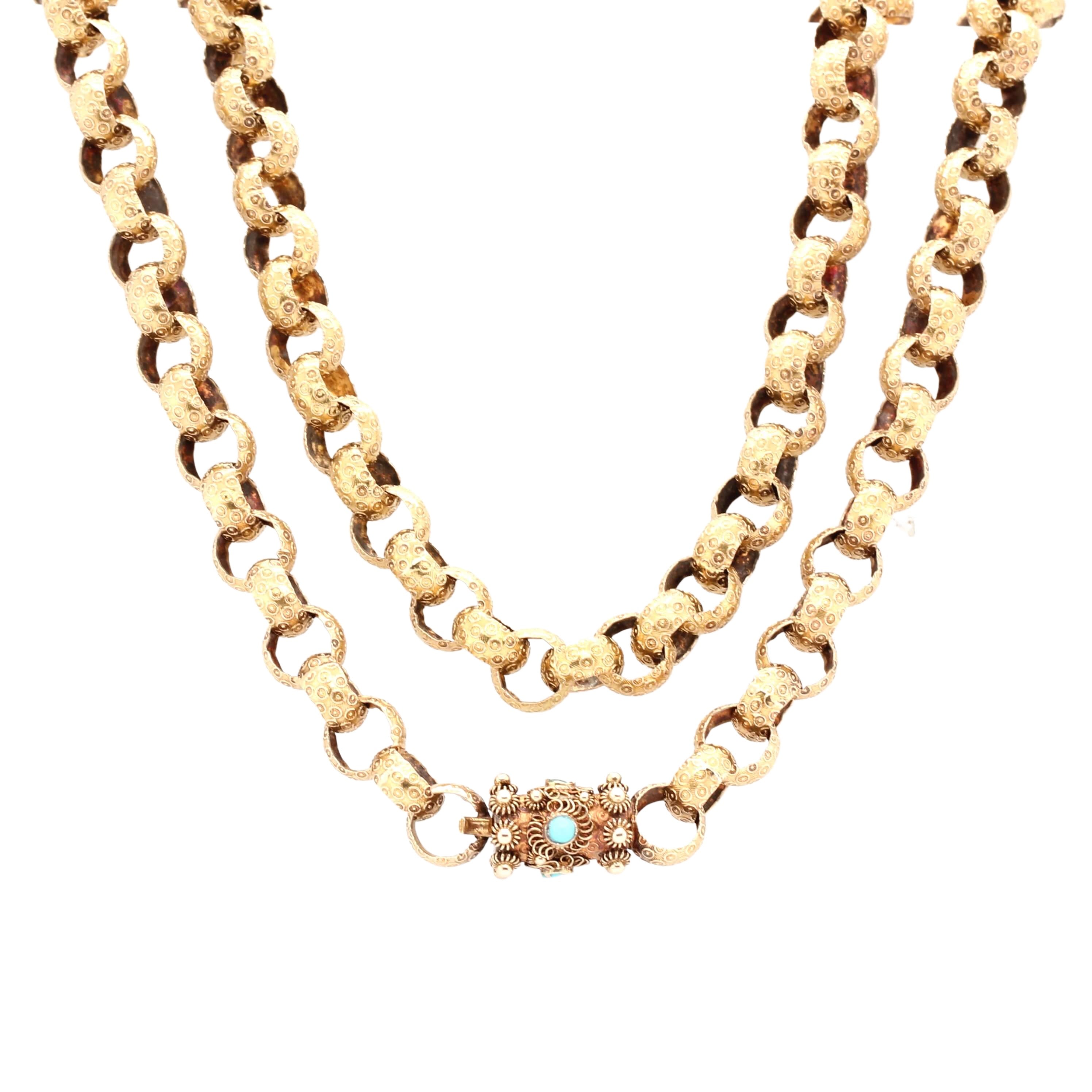 Regency Gold Guard Chain-Charlotte Sayers Antique Jewellery