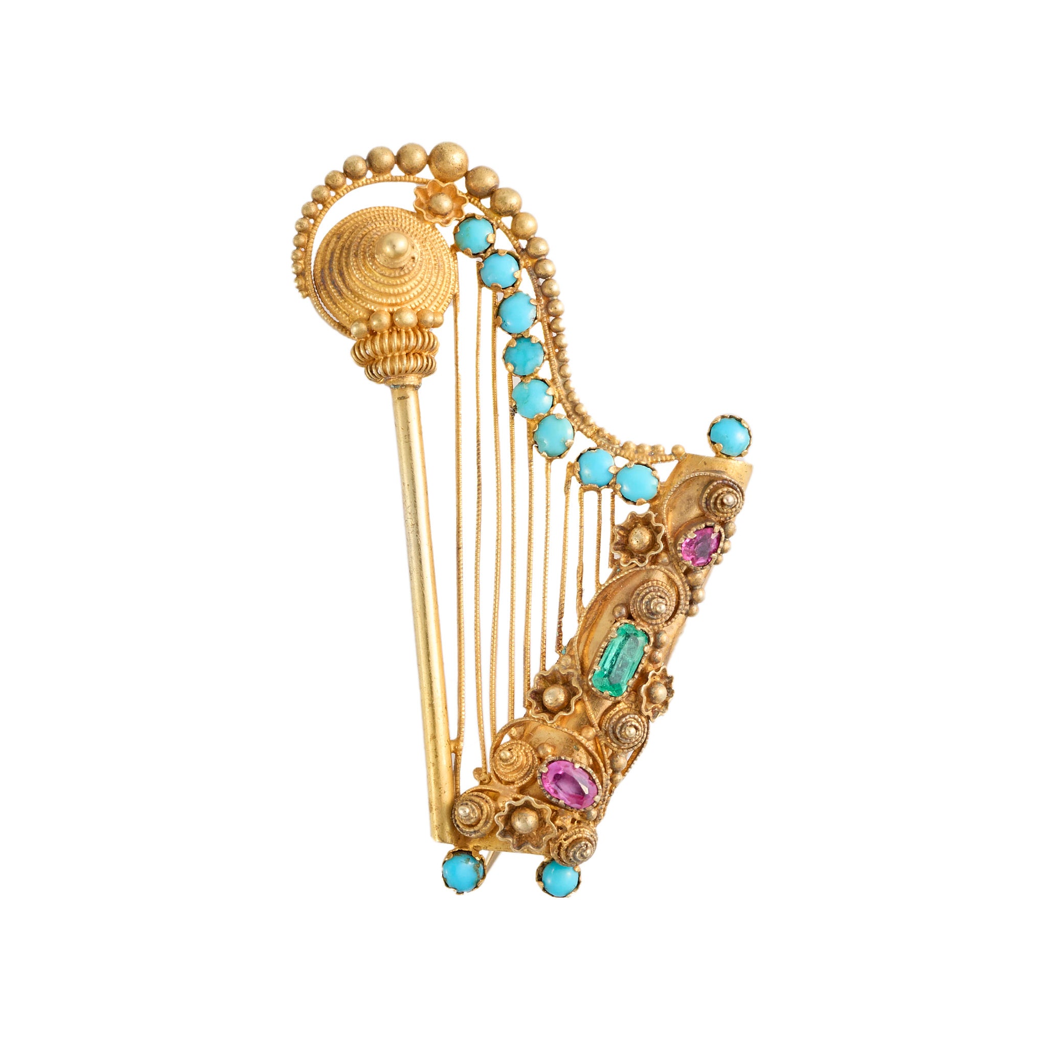 Regency Harp Brooch-Charlotte Sayers Antique Jewellery