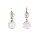 Rock Crystal Drop Earrings-Charlotte Sayers Antique Jewellery