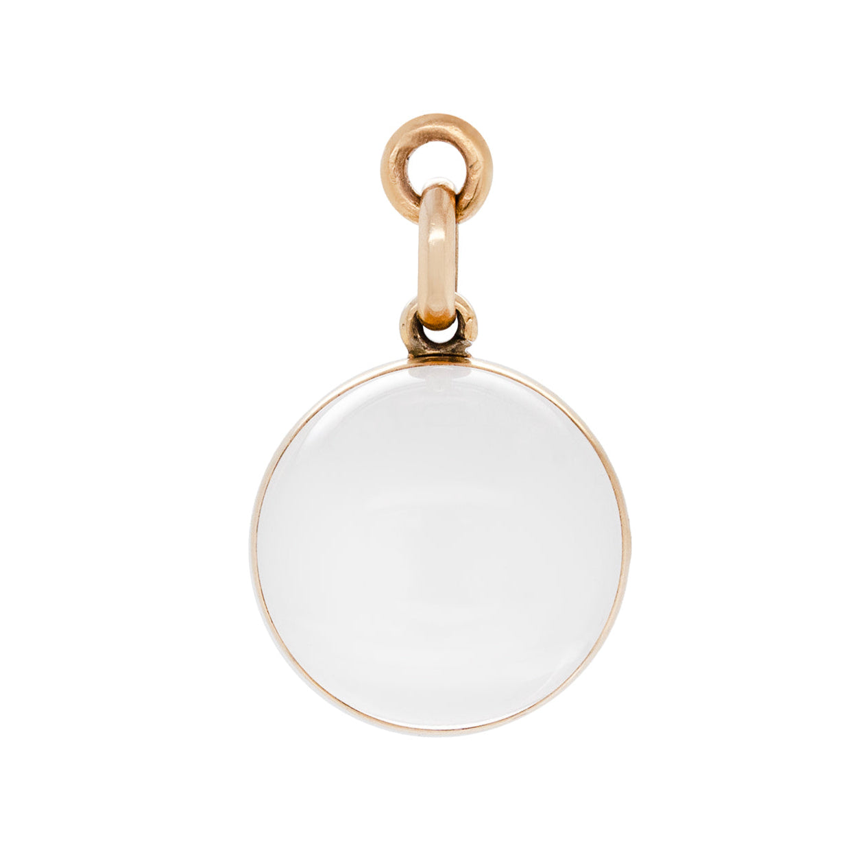 Rock Crystal Gold Locket-Charlotte Sayers Antique Jewellery