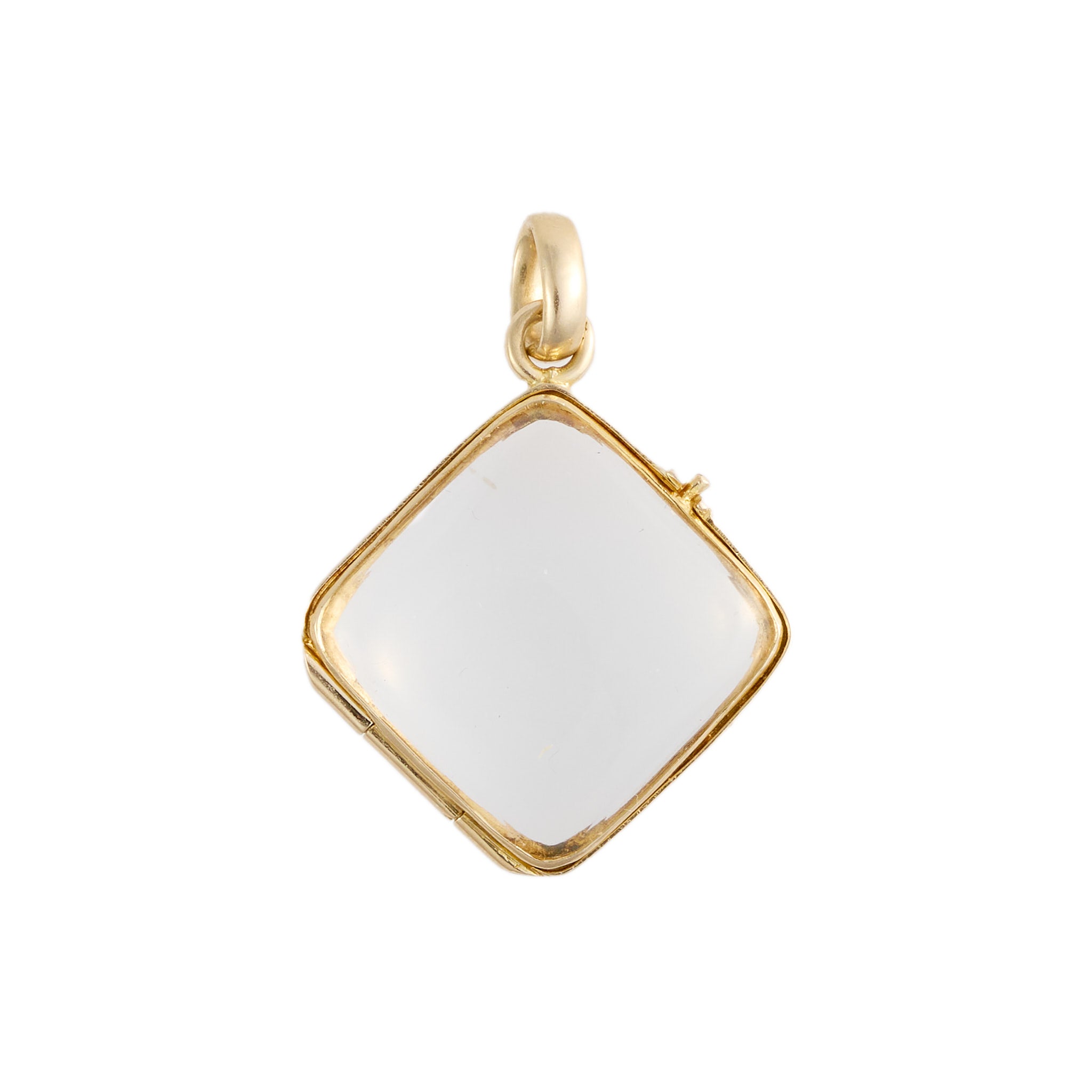 Rock Crystal Locket-Charlotte Sayers Antique Jewellery
