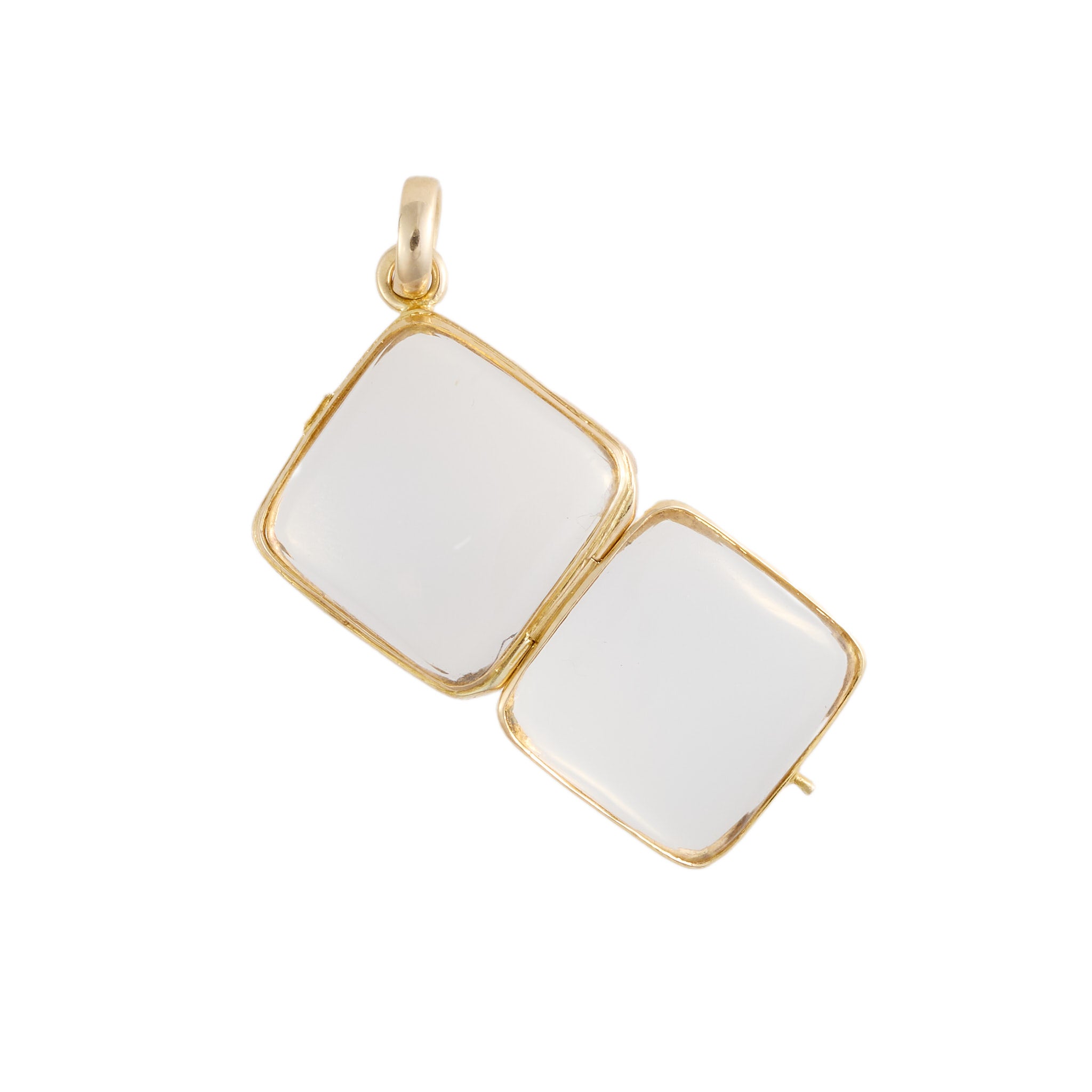 Rock Crystal Locket-Charlotte Sayers Antique Jewellery